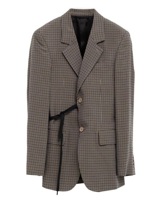 Balenciaga Brown Wrap Tailored Jacket