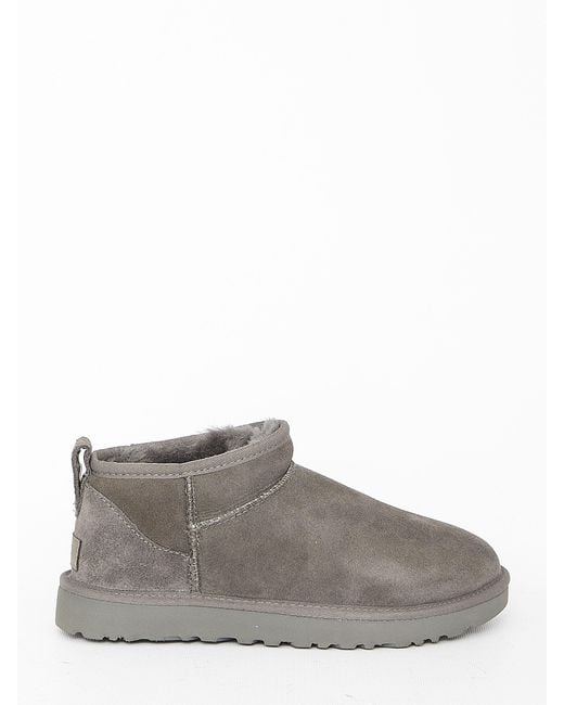 Ugg Gray Classic Ultra Mini Boots