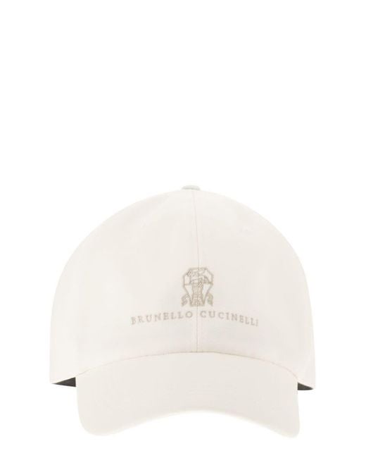 Men's White Baseball Cap