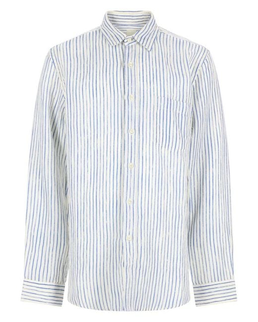 120% Lino Blue Camicia