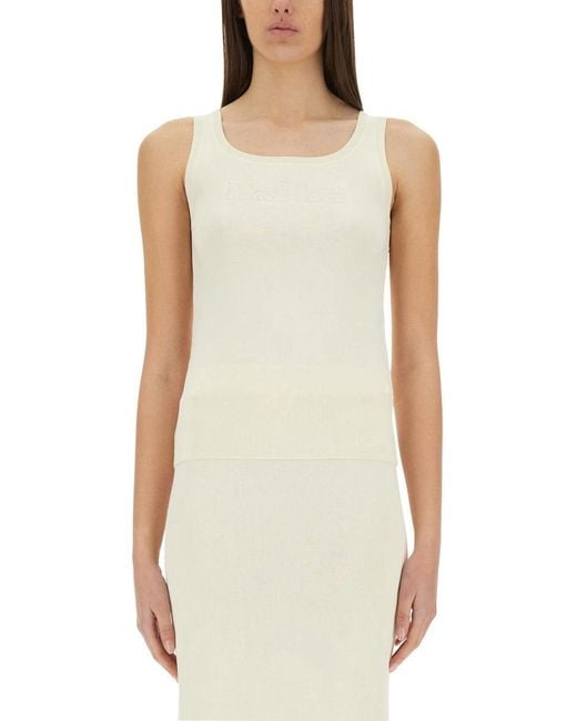 Women's White Top "Pot"