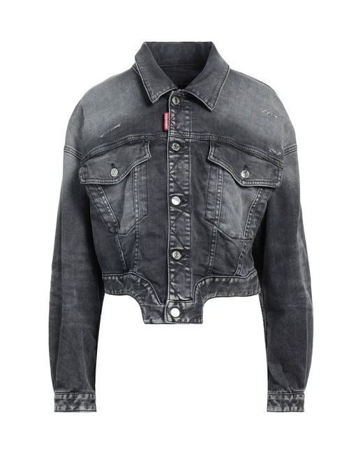 DSquared² Gray Raw Cut Jean Denim Jacket
