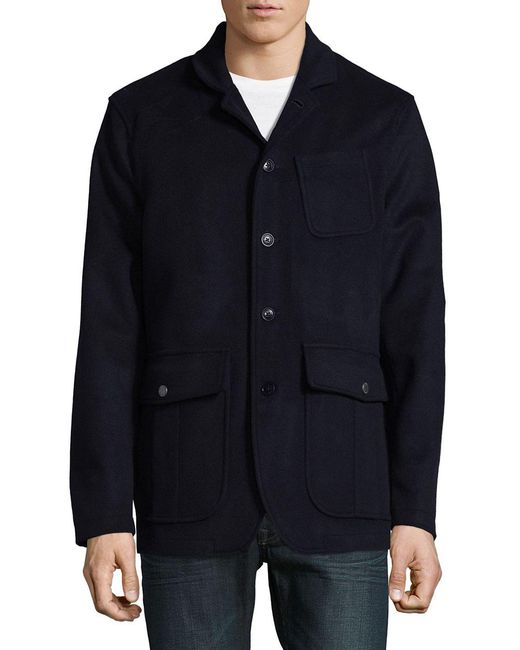 Pendleton Wool-blend Coat in Blue for Men | Lyst