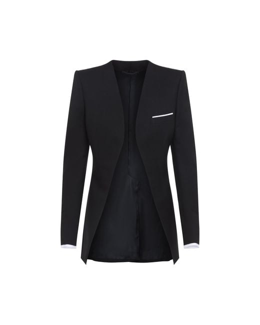 Tom Ford Black Collarless Jacket For