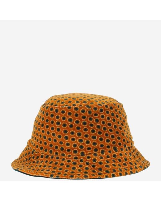 Grevi Brown All-Over Pattern Bucket Hat