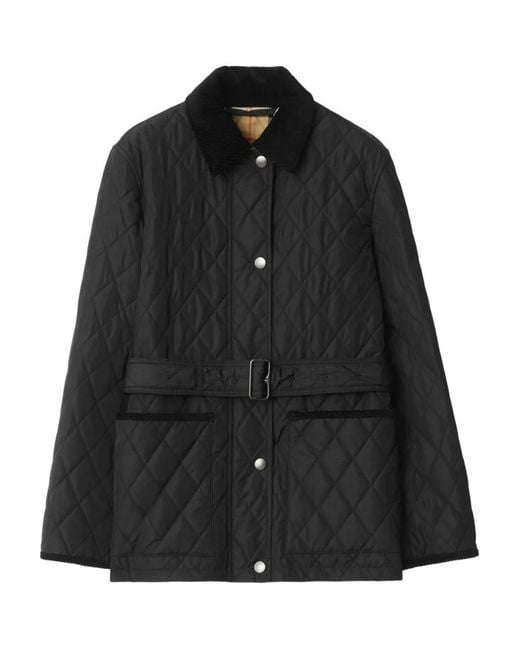 Burberry Black Quilted Jacket