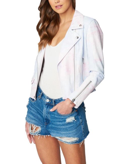 blank nyc white leather jacket