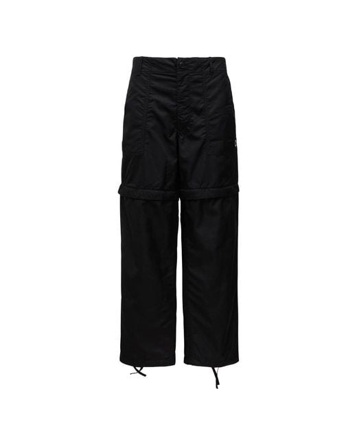 KENZO Black Buttoned Trousers for men