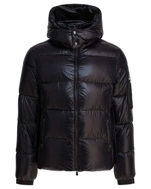 Tatras Black Nylon Short Down Jacket for men