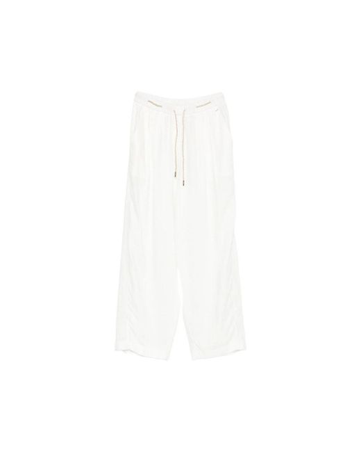 Herno White Trousers