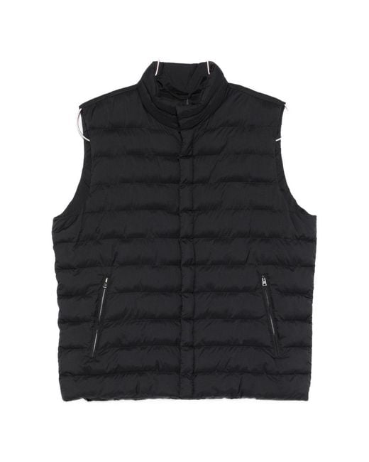 Herno Black Down Vest for men