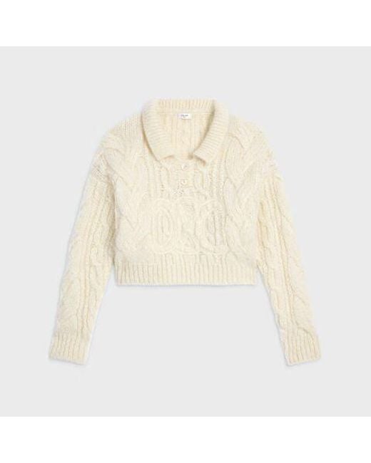 Women's White Wool Sweater