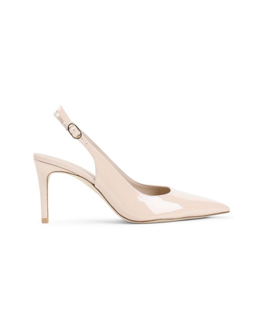 Stuart Weitzman White Slingback Pumps