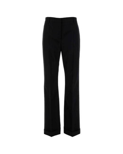 Prada Black Gabardine Pant Wool