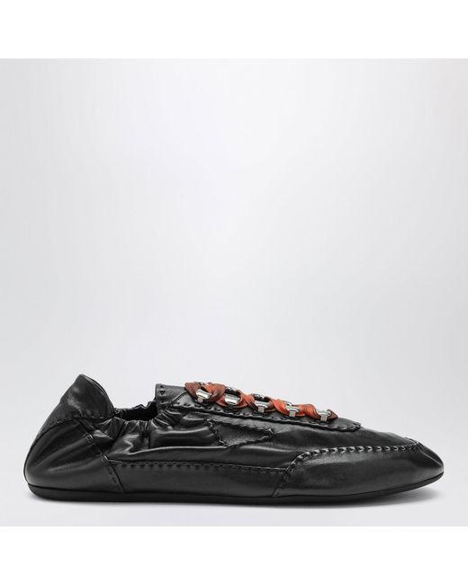 Prada Black Collapse Sneakers With Hooks for men