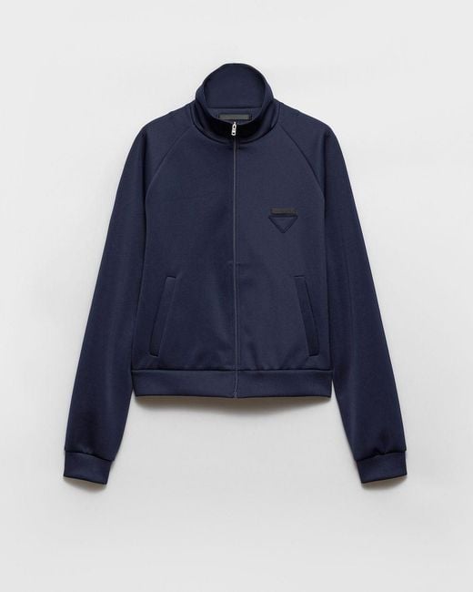 Prada Blue Fleece Zip