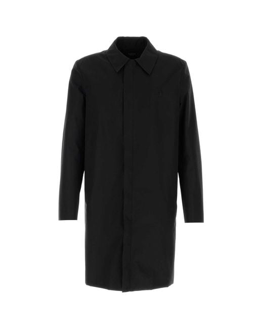 Gucci Black Regular Overcoat