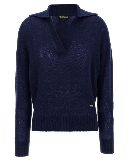 Women's Blue Polo Jersey
