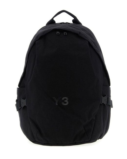 Y-3 Black Backpacks