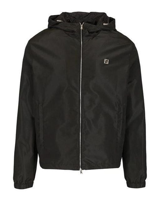 Fendi Black Waterproof Jacket for men