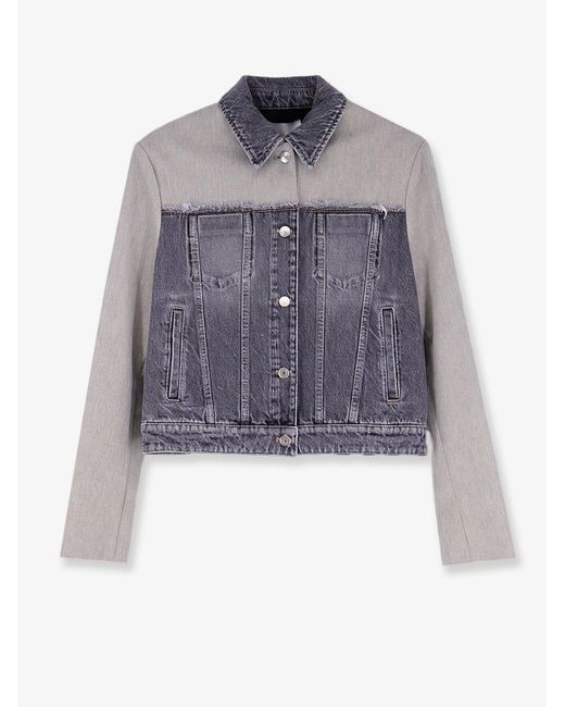 Stella McCartney Blue Jackets Cotton