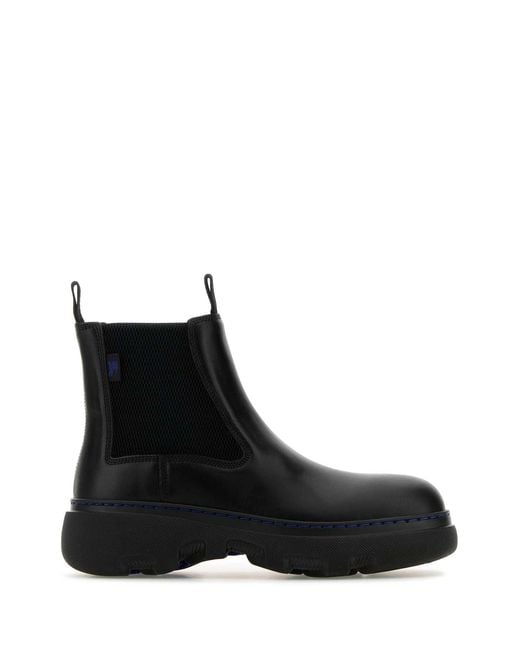 Burberry Black Ankle Boots for men