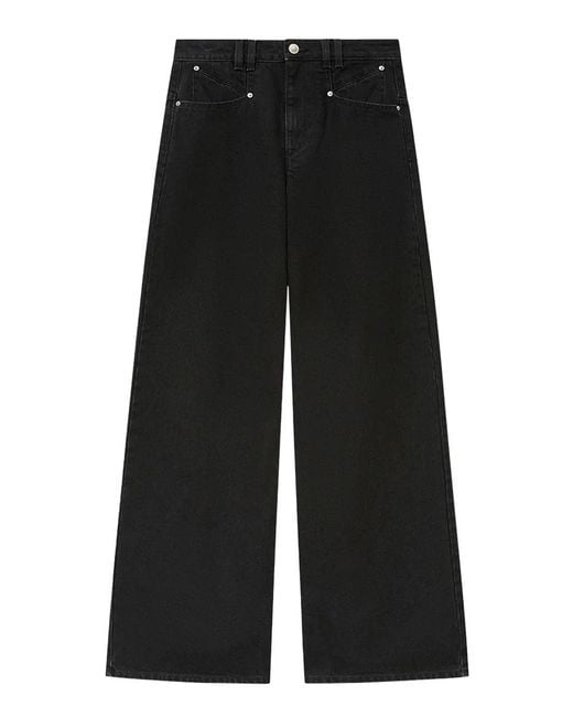 Isabel Marant Black Pantalone Lemony