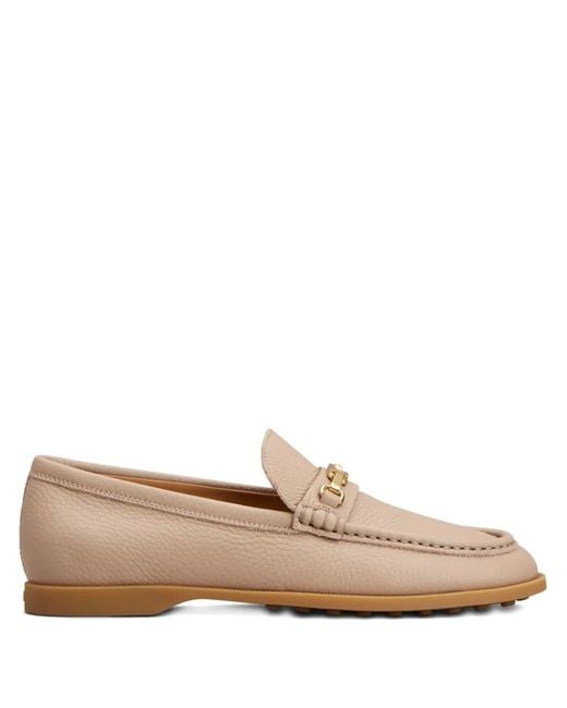 Tod's Brown Leather Loafers
