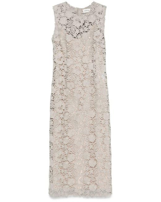 P.A.R.O.S.H. Natural P.A.R.O..H. Peonia Midi Dress
