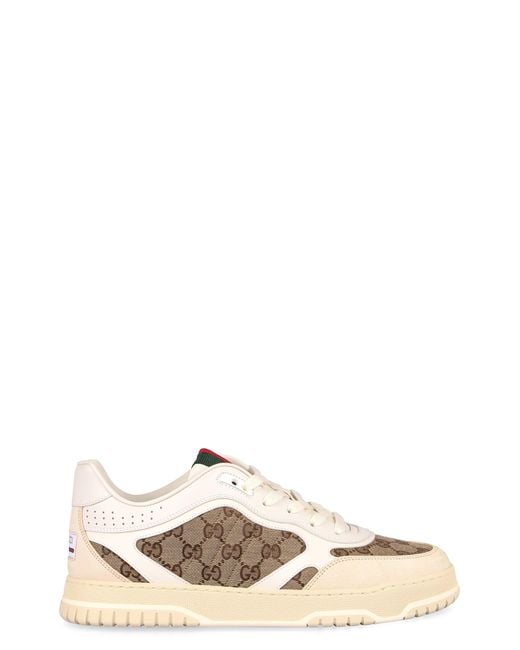 Gucci White ‘Re-Web’ Sneakers for men