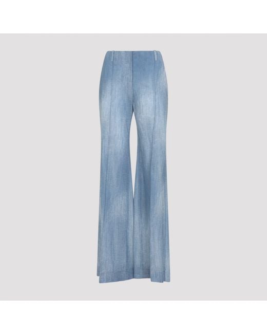 Ermanno Scervino Blue Polyester Pants