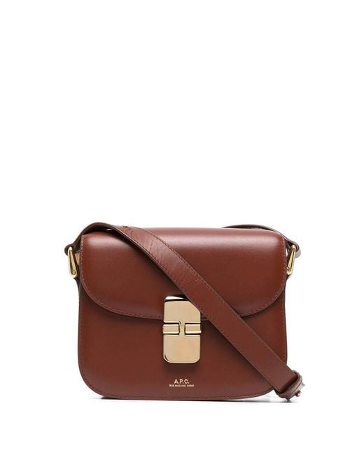 A.P.C. Brown Small Grace Bag
