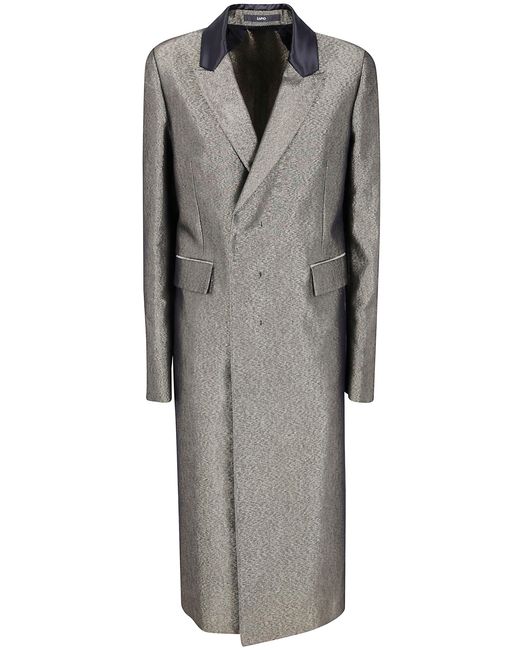 SAPIO Gray Double Breasted Coat