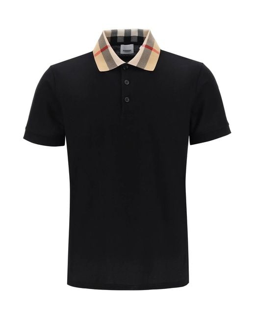 Burberry Black Classic Polo T-Shirt for men