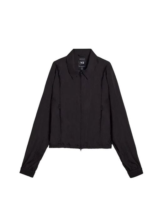 Y-3 Black Collared Zip Jacket