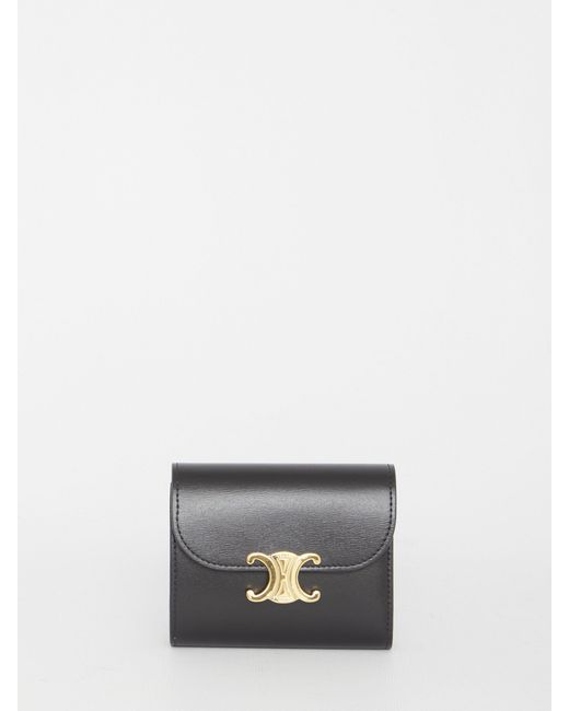 Women's Gray Small Flap Wallet