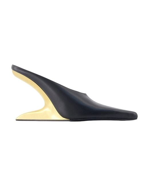 Alexander Wang Blue Boomerang 105Mm Wedge Slides