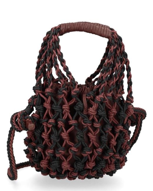 Alysi Black Mesh Bag