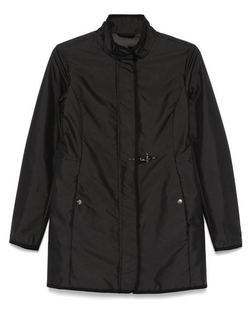 Fay Black Short Polyester Coat
