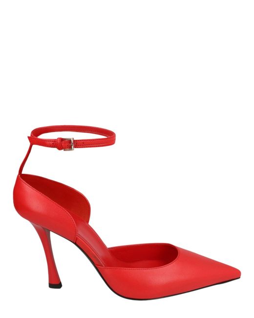 Givenchy Red Show Leather Stocking Pumps