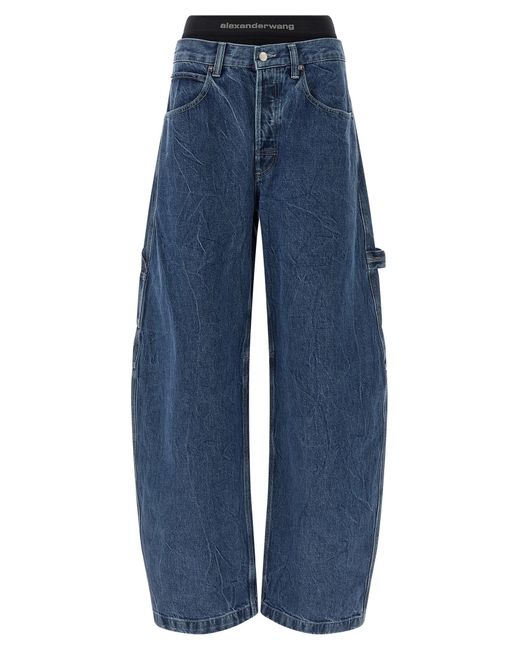 Alexander Wang Blue Boxer Insert Jeans