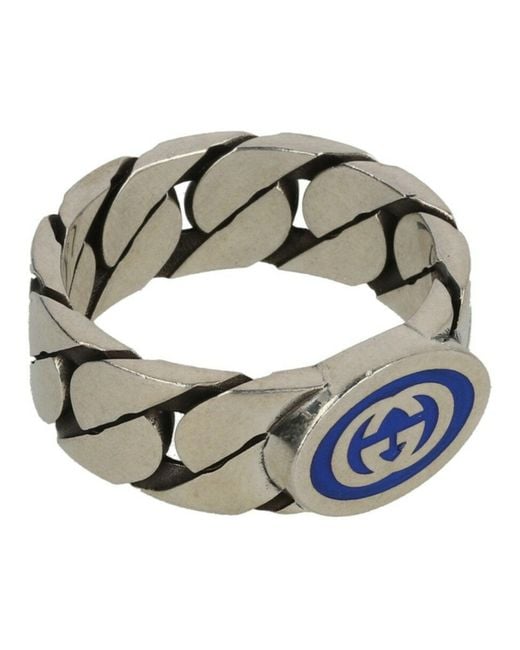 Gucci Metallic Interlocking G Ring