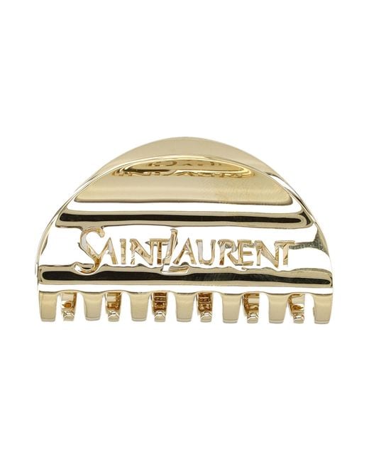 Saint Laurent Metallic Claw Clip