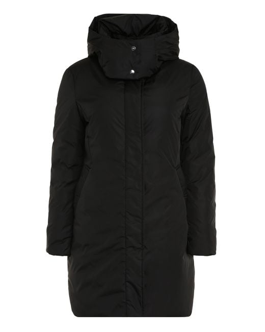 Add Black Hooded Down Jacket