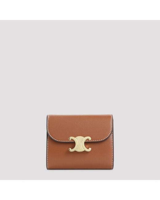 Céline Brown Small Flap Wallet