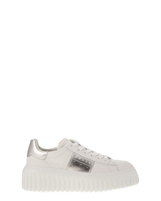 Women's White H-Stripes