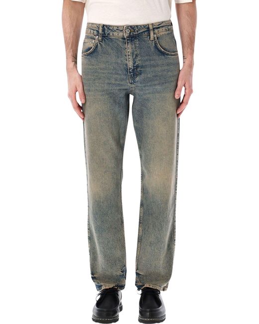 Represent R2 Straight Leg Denim Jeans in Gray for Men | Lyst