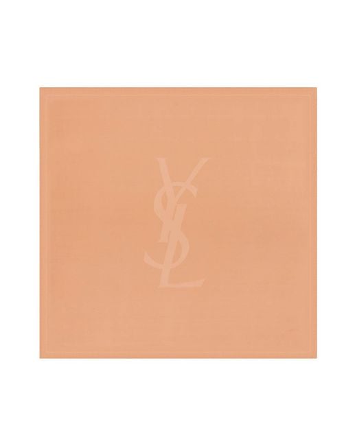 Saint Laurent Natural Cassandre Square Scarf