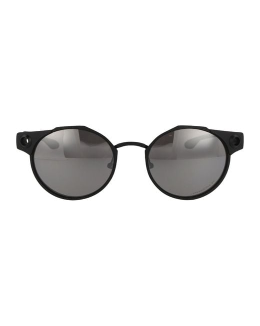 Oakley Brown Satin Titanium Sunglasses for men