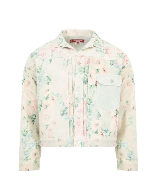 Junya Watanabe White Printed Jacket for men